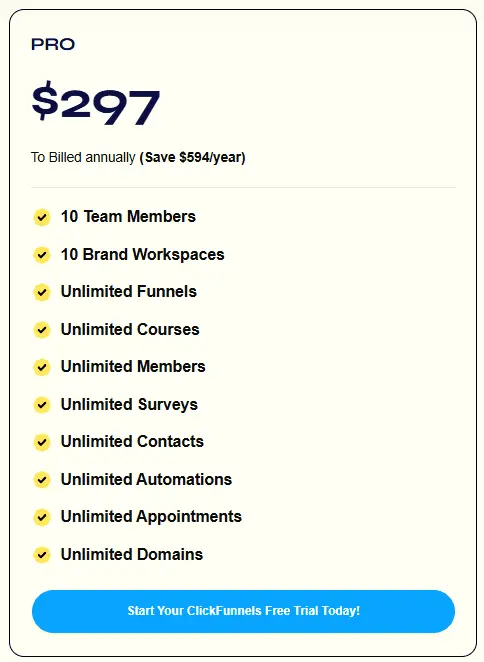 clickfunnels pro price